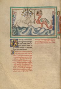 The Dragon Giving the Scepter of Power to the Beast from the Sea by Unbekannt Unbekannt